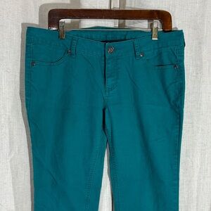 City Streets Women’s Teal Stretch Denim Jeans